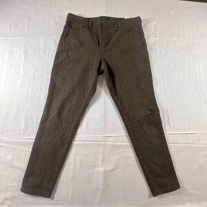 Banana Republic Mid-Rise Skinny Jeans Men’s 32x32 Brown Plaid Premium Denim